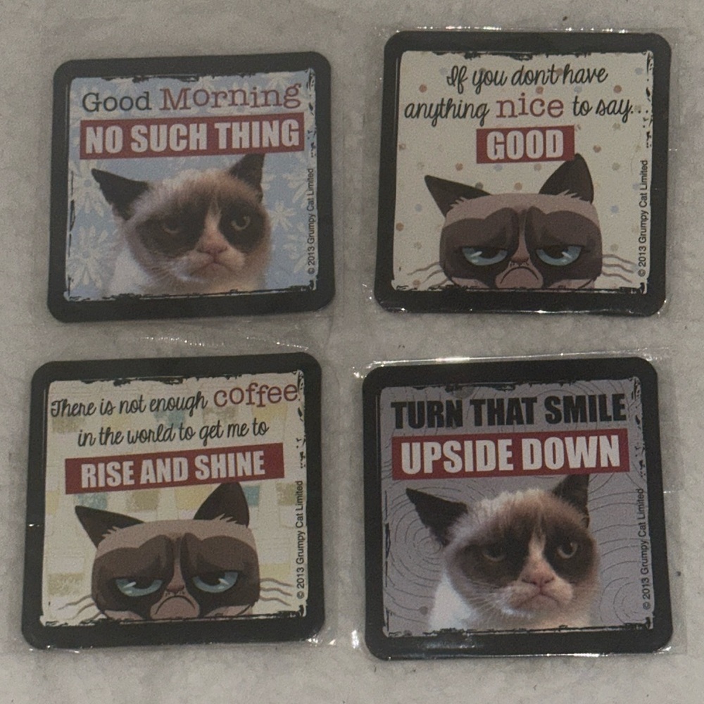 Grumpy Cat Magnet Lot if 4